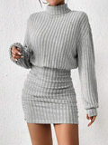 Charlotte | Geribde Sweater Jurk