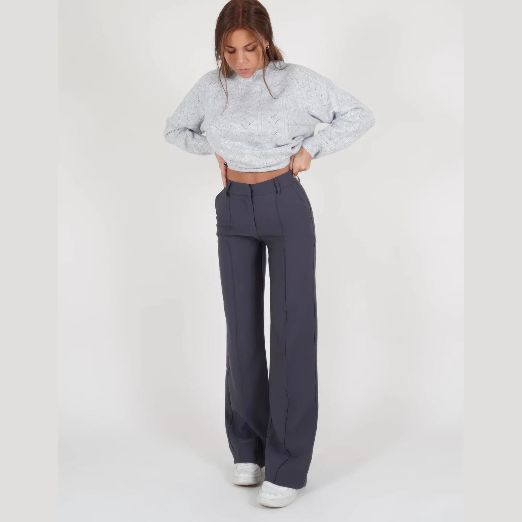 Luna | Pantalon met Wijde Pijpen & High Waist Pasvorm