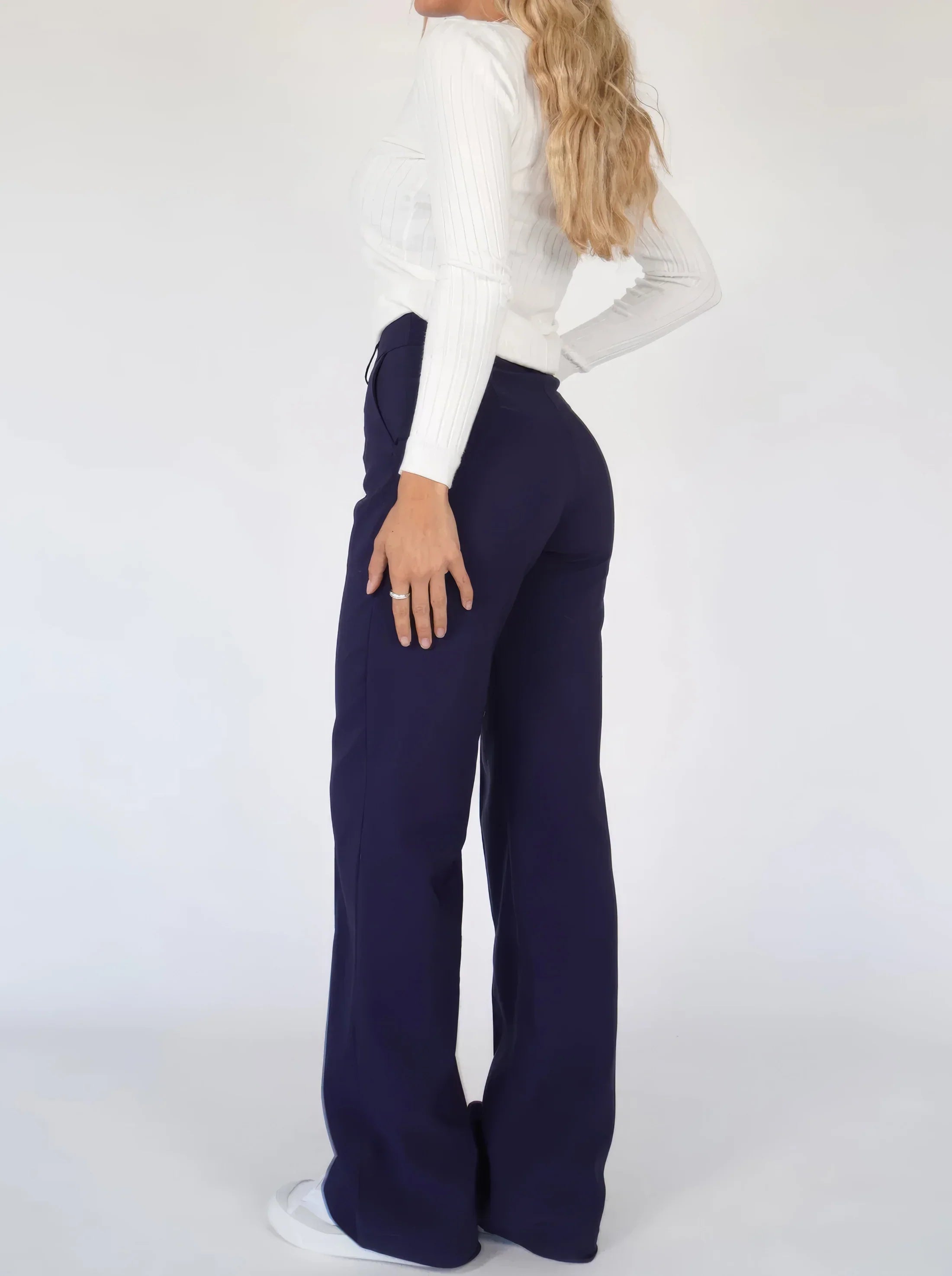 Luna | Pantalon met Wijde Pijpen & High Waist Pasvorm
