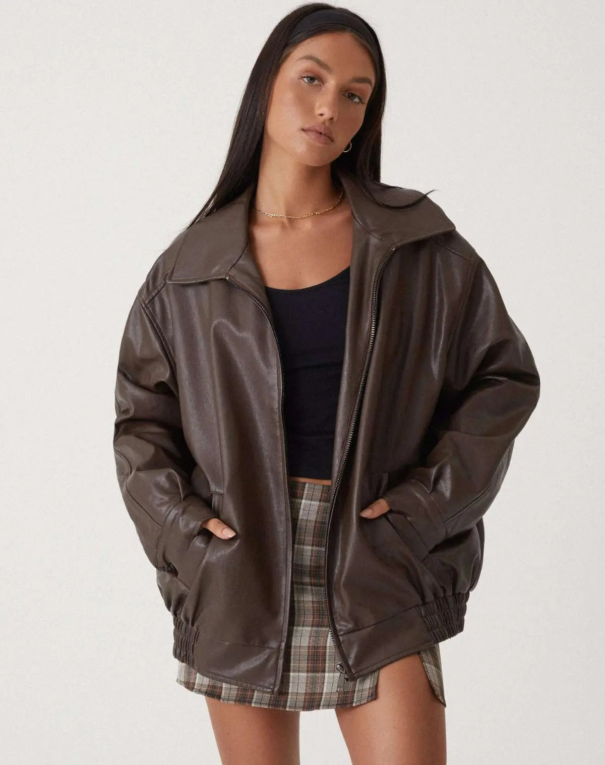 Beau - Oversized Leren jas